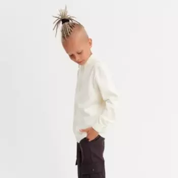 Кардиган для мальчика на молнии MINAKU, цвет экрю, рост 104 см