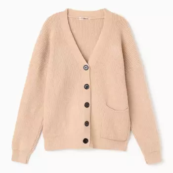 Кардиган женский, цвет бежевый, размер ONE SIZE (46-50)