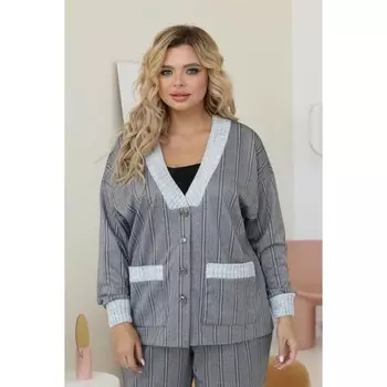 Кардиган женский, размер 46, цвет серый