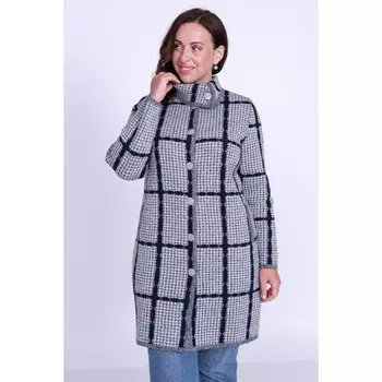 Кардиган женский, размер 48, цвет серо-синий