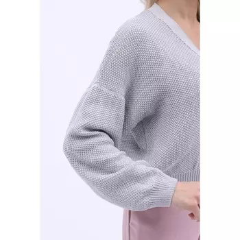 Кардиган женский, размер 48, цвет серый