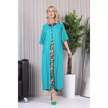 Кардиган женский, размер 48, цвет зелёный