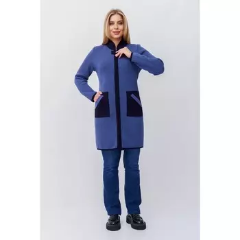 Кардиган женский, размер 50, цвет индиго-синий