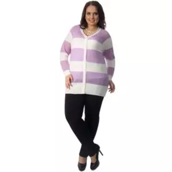 Кардиган женский, размер 52, цвет белый