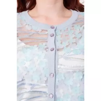 Кардиган женский, размер 52, цвет голубой