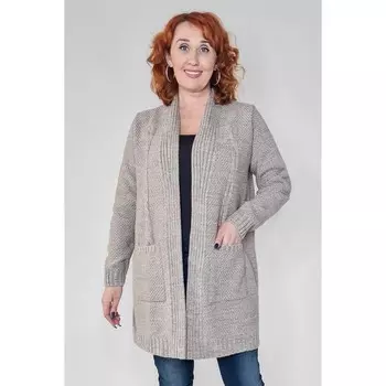 Кардиган женский, размер 52, цвет кофе