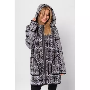 Кардиган женский, размер 52, цвет серый