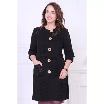 Кардиган женский, размер 56, цвет черный