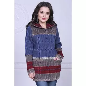 Кардиган женский, размер 56, цвет красный