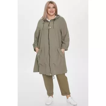 Кардиган женский, размер 58, цвет зелёный