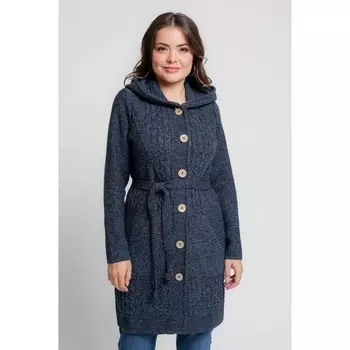 Кардиган женский, размер 62, цвет чёрный джинс