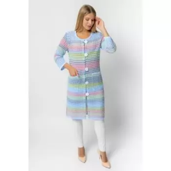 Кардиган женский, размер 70, цвет радуга