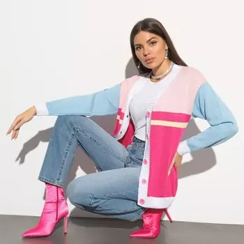 Кардиган женский «Залипательный look», размер 52