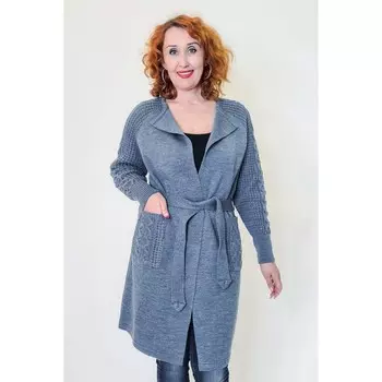 Кардиган «Злата», цвет джинс, размер 58