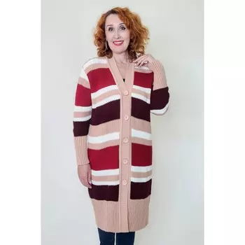 Кардиган «Злата», цвет персиковый, размер 54