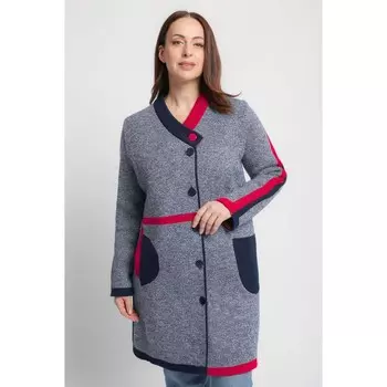 Кардиган «Злата», цвет сине-красный, размер 50