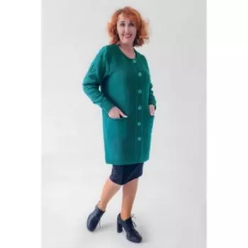 Кардиган «Злата», размер 58, цвет морская волна