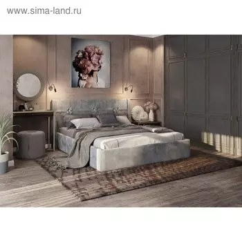 Каркас кровати Джулия, 1600х2000, Муссон велюр