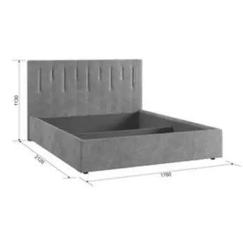 Каркас кровати Кристи-2 1600х2000 велюр карамель