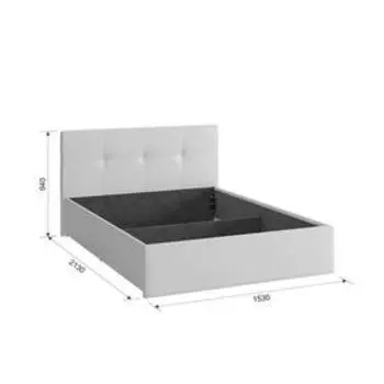 Каркас кровати Куба 1400х2000 экокожа крем