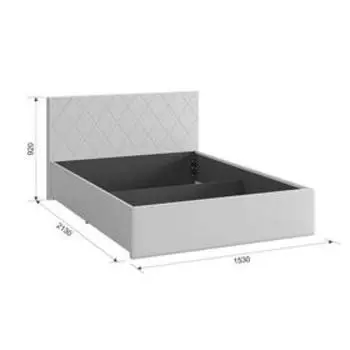 Каркас кровати Ника 1400х2000 экокожа шоколад