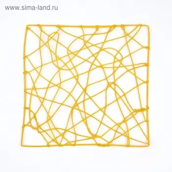 Каркас "Рамка" ротанг, 30 х 30 см, жёлтый