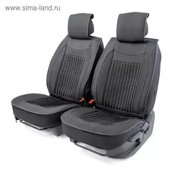 Каркасные накидки на передние сиденья Car Performance, 2 шт, алькантара, чёрый