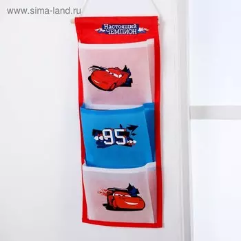 Органайзер для хранения игрушек, 45х18 см, Тачки