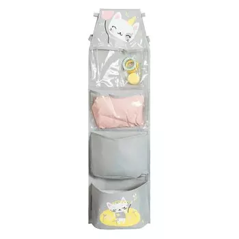 Кармашки в садик для детского шкафчика «Котик», 83х24 см