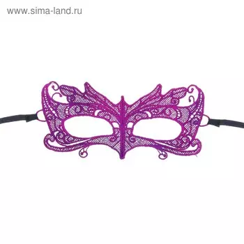 Карнавальная маска «Идеал», ажур, цвет фуксия