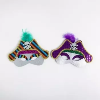 Карнавальная маска «Пират», цвета МИКС