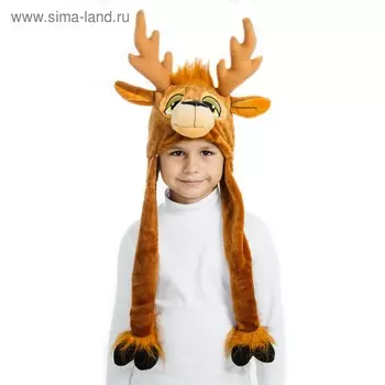 Карнавальная шапочка "Олень", размер 54 см