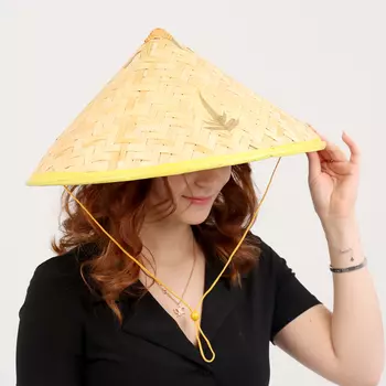 Карнавальная китайская шляпа «Конус» р-р 56-58