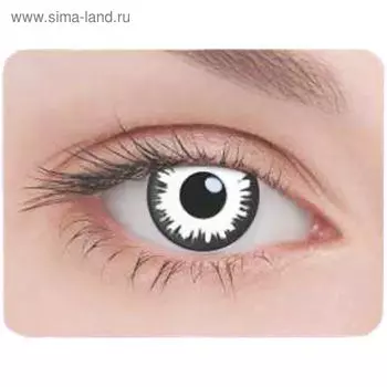 Карнавальные контактные линзы Adria Crazy - LUNATIC, в наборе 1 шт