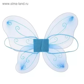 Карнавальные крылья «Фея», детские, голубые