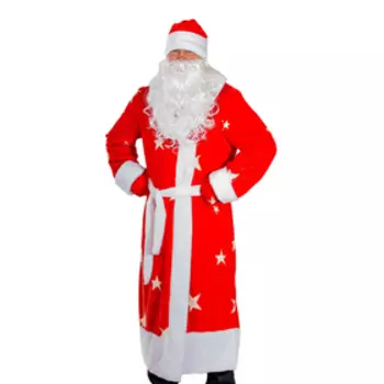 Карнавальный костюм "Дед Мороз", р-р 56, рост 170-180 см