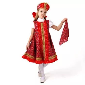 Карнавальный костюм «Хороводный», хлопок, р. 30, рост 110-116 см