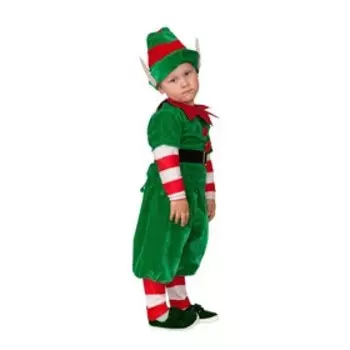 Карнавальный костюм "Эльф", сорочка, брюки, головной убор, р.104-52