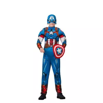 Карнавальный костюм «Капитан Америка» с мускулами, рост 140 см