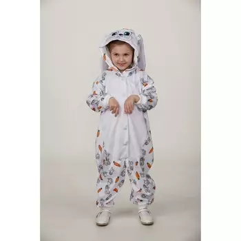 Карнавальный кигуруми «Зайчик», комбинезон рост 116 см