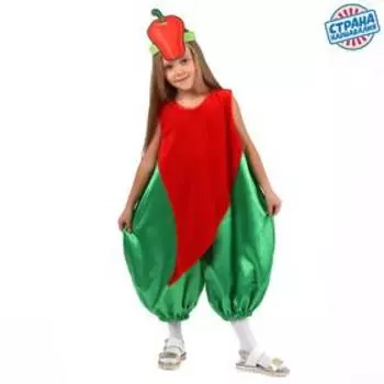 Карнавальный костюм «Перец», комбинезон, маска, р. 34, рост 122-134 см