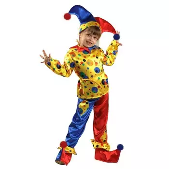 Карнавальный костюм «Петрушка», рост 140 см