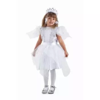 Карнавальный костюм «Снежинка Серебряная», рост 128