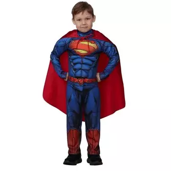 Карнавальный костюм «Супермен» с мускулами, рост 146 см