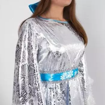 Карнавальный костюм «Зимушка», платье, кокошник, р. 42-44