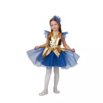 Карнавальный костюм «Звёздочка золотая», платье, повязка на голову, р.128–64