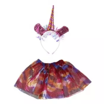 Карнавальный набор «Единорожка», 2 предмета: юбка, ободок