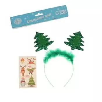 Новогодний ободок «Ёлочка» + подарок, на новый год