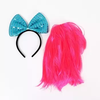 Карнавальный набор «Красотка» (парик, ободок)