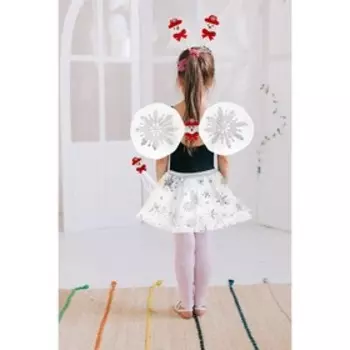 Карнавальный набор «Снежинка», 4 предмета: крылья, жезл, юбка, ободок, 3-5 лет